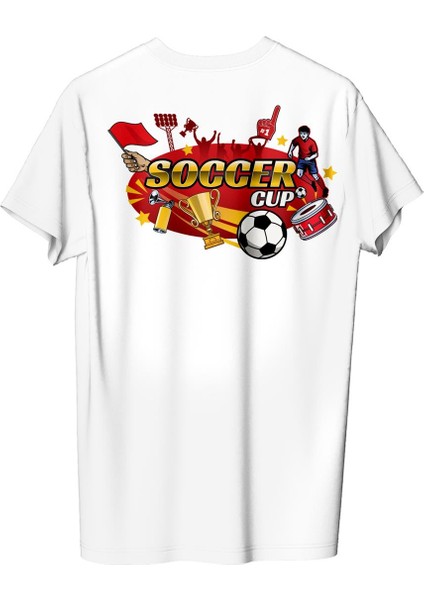 Erkek Futbol Temalı Regular Tişört