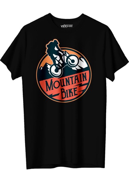 Erkek Bisiklet Temalı Regular Tişört