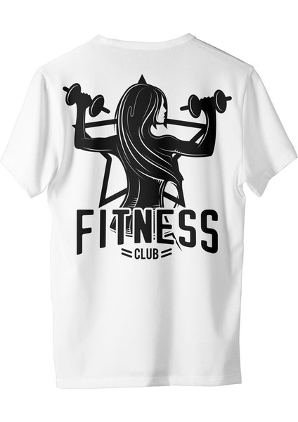 Kadın Body Buıldıng Temalı Regular Tişört