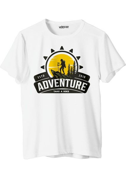 Kadın Dağcılık Buıldıng Temalı Regular Tişört