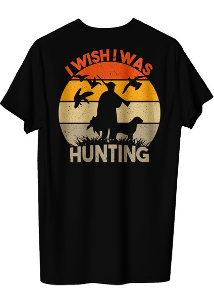 Erkek Avcılık Temalı Regular Tişört