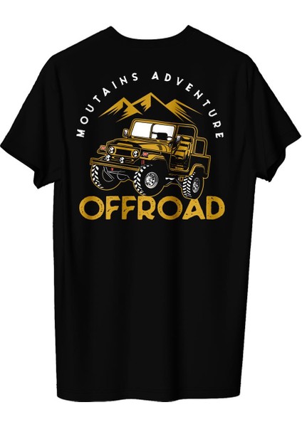 Erkek Offroad Temalı Regular Tişört