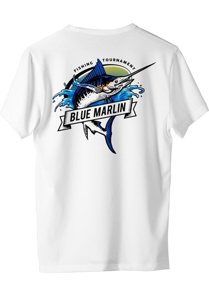 Kadın Balıkçılık Temalı Regular Tişört