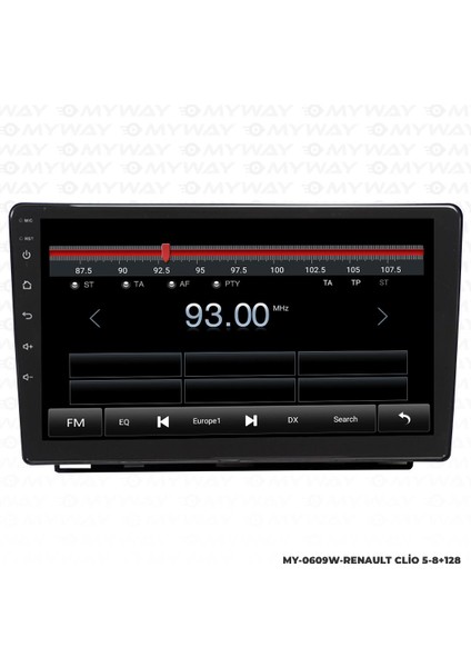 Renault Clio 5 Android 12 Multimedya Carplay 4gb RAM+64GB HDD Navigasyon Ekran
