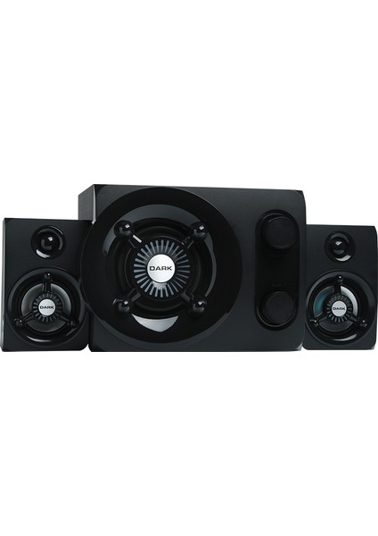 SP-212 Total 25W Rms 7 Farklı Renk Titreşimli LED 2+1 Multimedya Speaker (DK-AC-SP212)