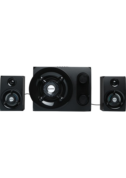 SP-212 Total 25W Rms 7 Farklı Renk Titreşimli LED 2+1 Multimedya Speaker (DK-AC-SP212)