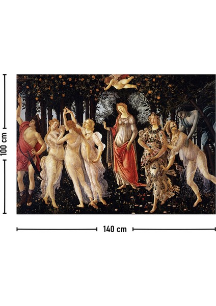 Botticelli Primavera Ilkbahar Duvar Örtüsü Halısı