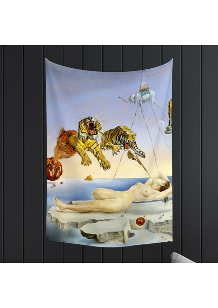 Salvador Dali Uyanmadan Bir Saniye Önce Duvar Örtüsü Halısı