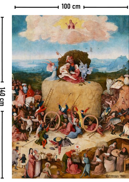 Hieronymus Bosch Samanlık Üçlüsü Duvar Örtüsü Halısı