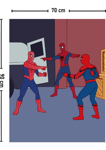 Spiderman Çizgi Roman Comic Duvar Örtüsü Halısı