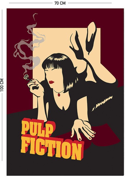Pulp Fiction Uma Thurman Duvar Örtüsü Halısı