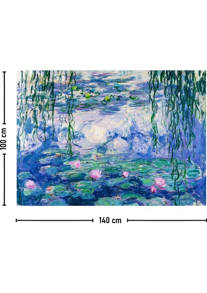 Monet Nilüferler Duvar Örtüsü Halısı