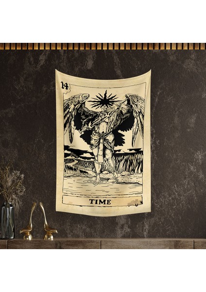 Tarot Kartı Time Duvar Örtüsü Halısı