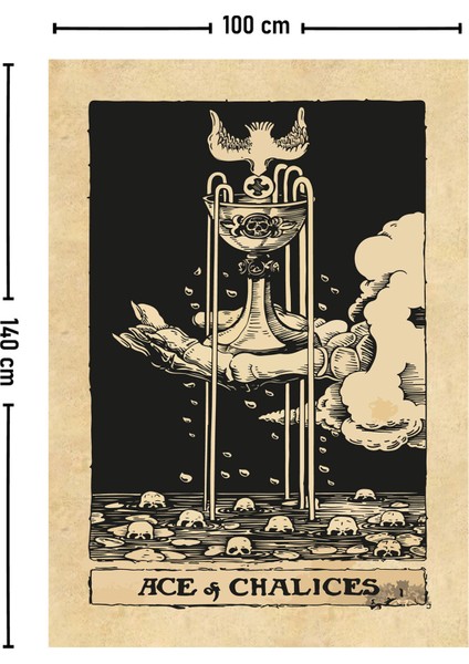 Tarot Kartı Ace Of Chalices Duvar Örtüsü Halısı fiyatları