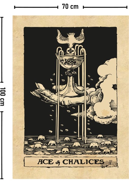 Tarot Kartı Ace Of Chalices Duvar Örtüsü Halısı modelleri