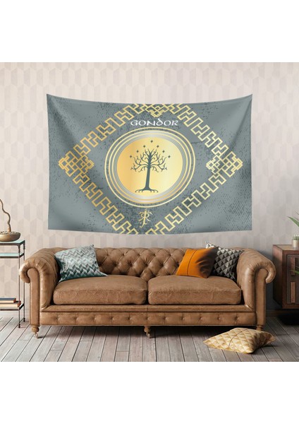Yüzüklerin Efendisi Gondor Tolkien Duvar Örtüsü Halısı