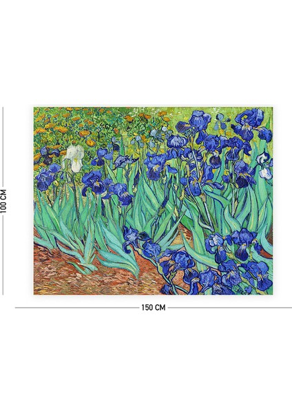 Van Gogh Iris Süsen Çiçeği Duvar Örtüsü Halısı