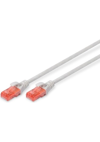 Cat 6 U-Utp Slim Patch Cord, Cu, Lszh Awg 28/7, Length 1 M, Yellow (Dıgıtus DK-1617-010S/Y) (10 adet olarak gönderim sağlanacaktır)