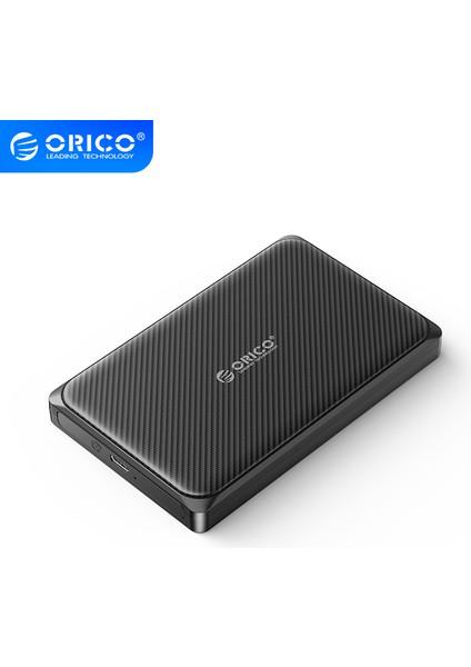 Type-C Usb3.0 To USB 2.5 Inç HDD SSD Harici Slim Harddisk Kutusu, 2189C3-V1-BK, Siyah