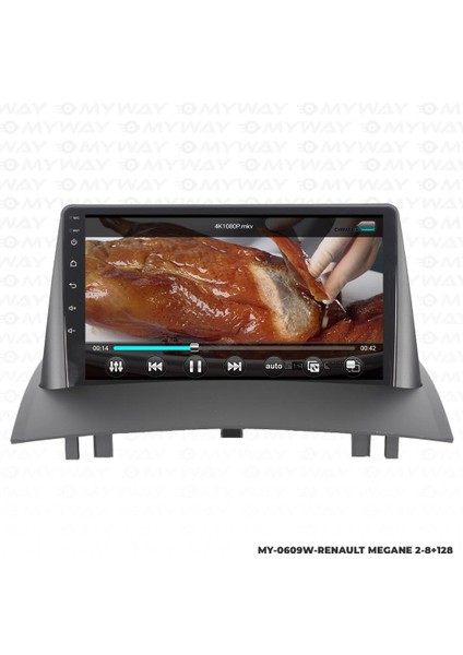 Renault Megane 2 Android 12 Multimedya Carplay 4gb RAM+64GB HDD Navigasyon Ekran