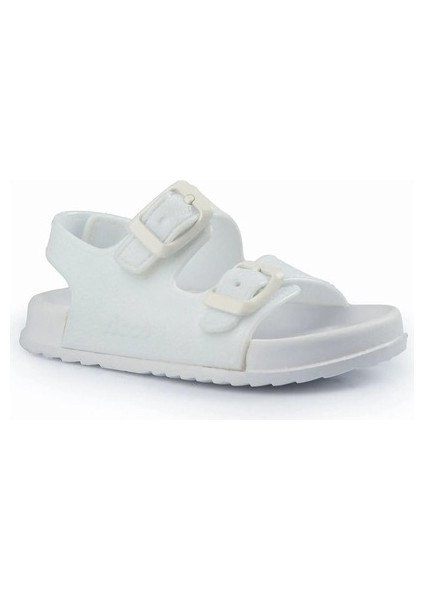 Buny Phlon Taban Cırtlı Çocuk Sandalet Beyaz