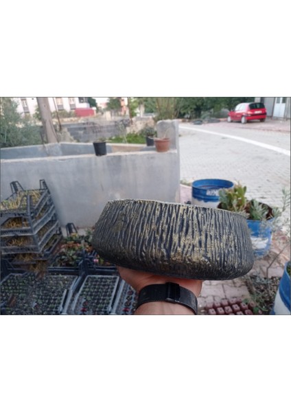 Beton Saksı Özel El Yapımı 0012BB