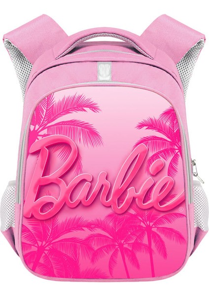 Barbie Kız Okul Çantası Barbie Polyester Yansıtıcı Şerit Sırt Çantası Büyük Kapasiteli Öğrenci Sırt Çantası (Yurt Dışından)