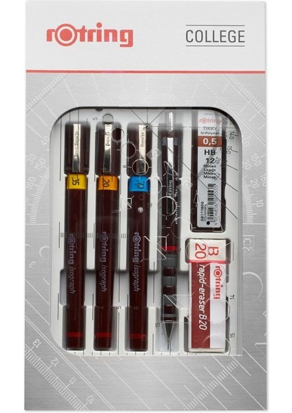 Rapido Set Isograph College Kalem Seti