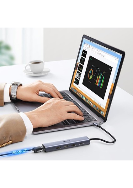 Type-C To 3*usb 3.0 4K 60Hz HDMI RJ45 1000MBPS Ethernet Dönüştürücü Çoklayıcı Hub Adaptör modelleri