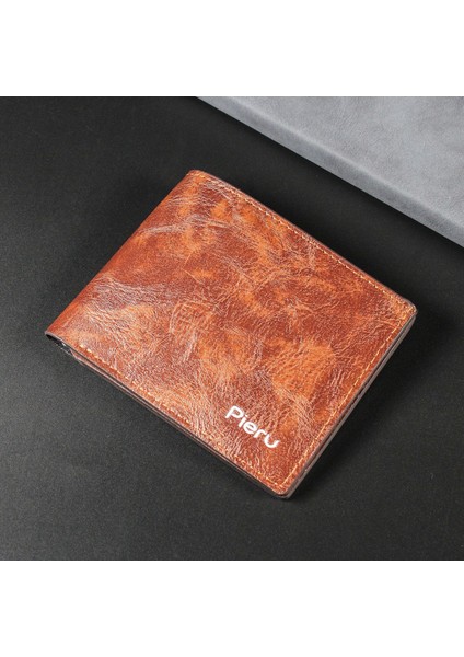 Kısa Erkek Cüzdan Alev Pu Cüzdan (Yurt Dışından)