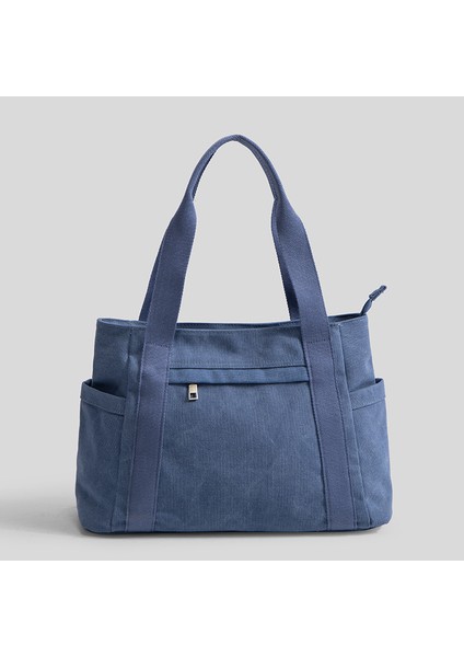 Vintage Gündelik Kanvas Tote (Yurt Dışından)