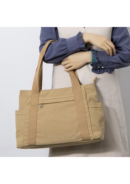 Vintage Gündelik Kanvas Tote (Yurt Dışından) fırsatları