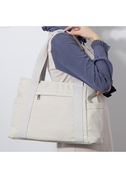 Vintage Gündelik Kanvas Tote (Yurt Dışından) indirimleri