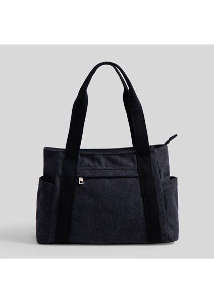 Vintage Gündelik Kanvas Tote (Yurt Dışından)