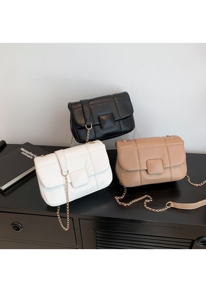 Kadın Omuz Çantası Messenger Çanta Tek Renk Zincir Çanta Basit Günlük (Yurt Dışından) modelleri