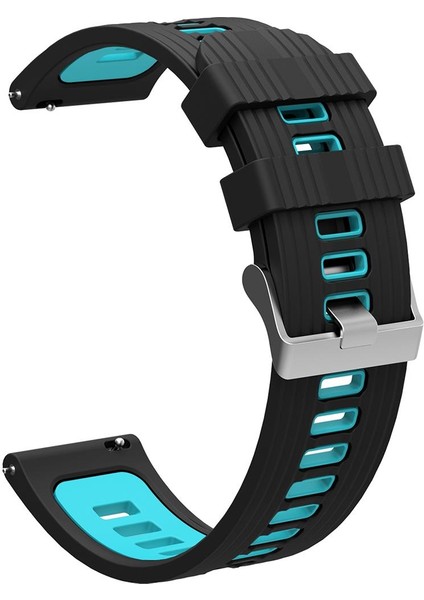 Redmi Watch 3 Active Uyumlu Silikon Kordon Çizgili Spor Tasarım Renkli Delikli Premium Spor Kayış