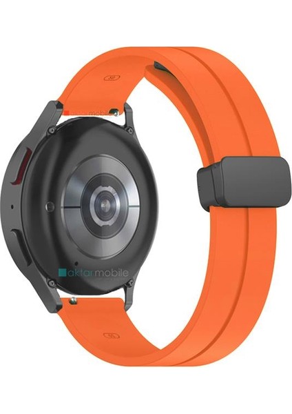 Redmi Watch 3 Active Uyumlu Silikon Kordon Magnetik D Tokalı Spor Kayış Mıknatıslı Toka