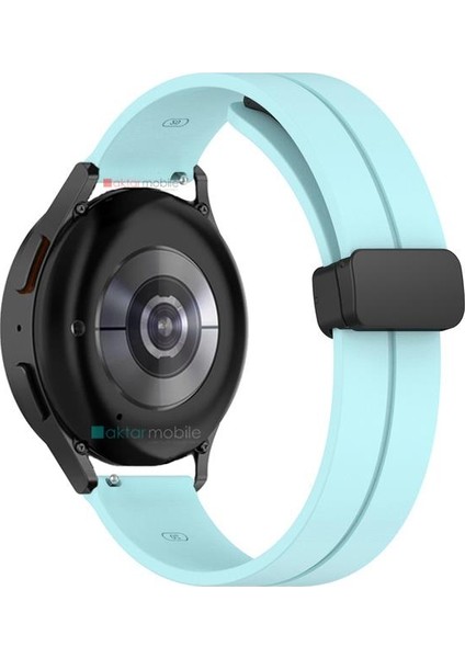 Redmi Watch 3 Active Uyumlu Silikon Kordon Magnetik D Tokalı Spor Kayış Mıknatıslı Toka