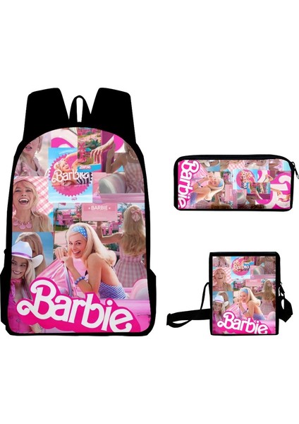 Serisi Resim Kampüs Sırt Çantası 3D Oxford Kumaş Okul Çantası Üç Parçalı Okul Çantası Kalem Kutusu (Yurt Dışından)