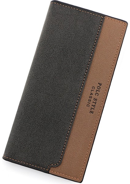 Çift Renk Erkek Uzun Cüzdan (Yurt Dışından)