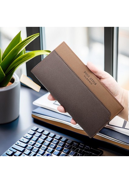 Çift Renk Erkek Uzun Cüzdan (Yurt Dışından) modelleri