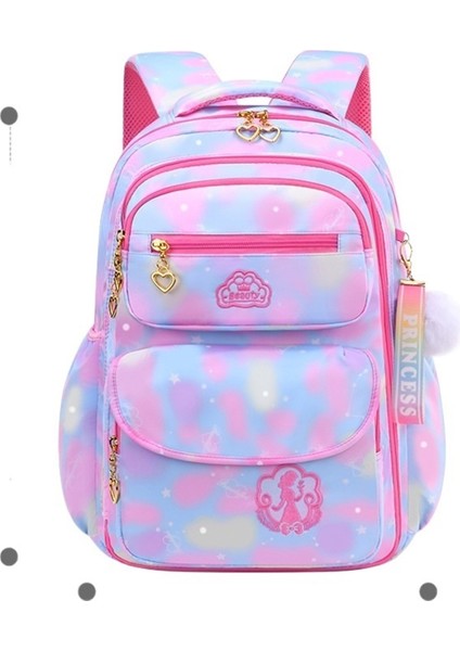 Internet Ünlü Buzdolabı Testi Kapı Açma Okul Çantası Ilkokul Öğrencileri Gradyan Çocuklar ve Kızlar Ultra Hafif Büyük Kapasiteli Yük Azaltıcı Sırt Çantası (Yurt Dışından)