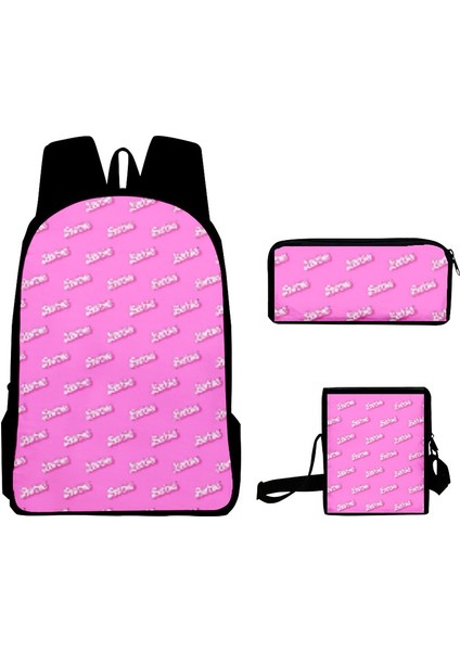 Serisi Resim Kampüs Sırt Çantası 3D Oxford Kumaş Okul Çantası Üç Parçalı Okul Çantası Kalem Kutusu (Yurt Dışından)