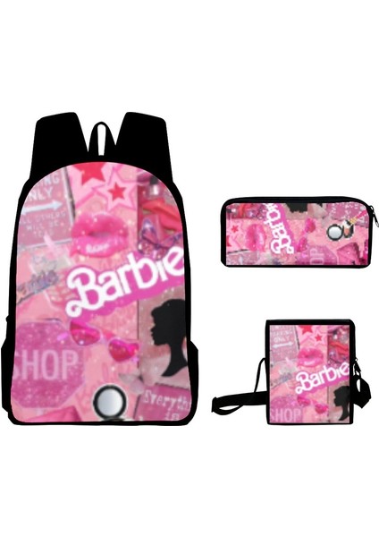 Serisi Resim Kampüs Sırt Çantası 3D Oxford Kumaş Okul Çantası Üç Parçalı Okul Çantası Kalem Kutusu (Yurt Dışından)