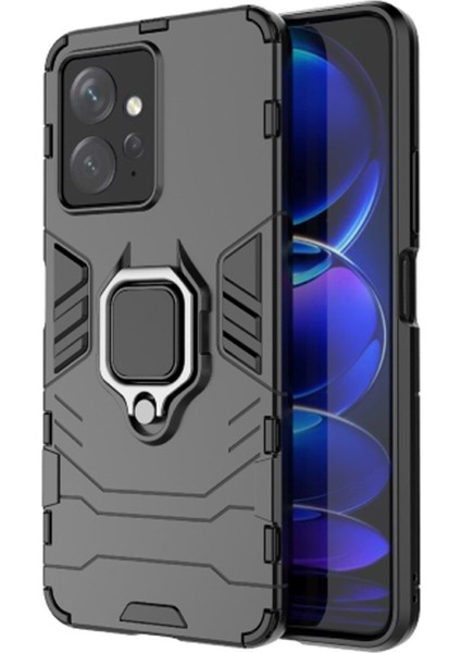 Huawei Nova 11 Pro Batman Serisi Yüzük Standlı Armor Kılıf - Siyah AL3349