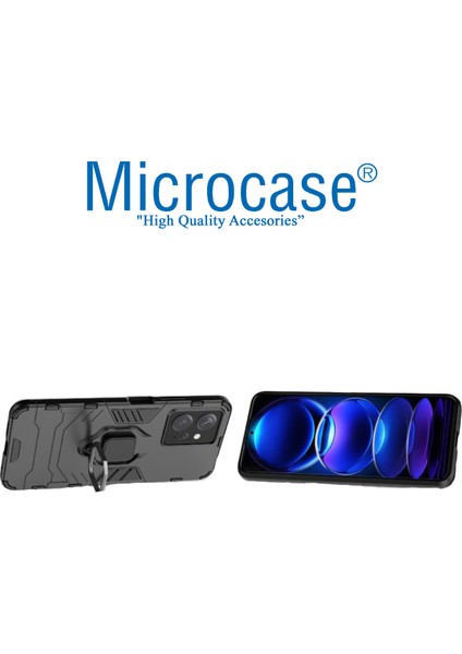 Xiaomi Redmi Note 12R Pro Batman Serisi Yüzük Standlı Armor Kılıf - Siyah AL3349 modelleri