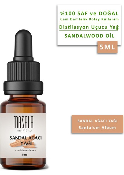 Sandal Ağacı Yağı 5 Ml. (Sandalwood Essential Oil)