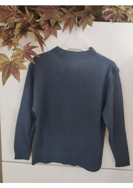 Fitilli Yarım Balıkçı Yaka Slim Fit Esnek Triko Body