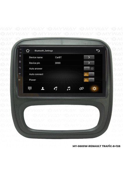 Reenault Trafic Android 12 Multimedya Carplay 4gb RAM+64GB HDD Navigasyon Ekran modelleri