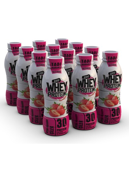Tazelen 30 gr Çilekli Whey Protein 12 Adet